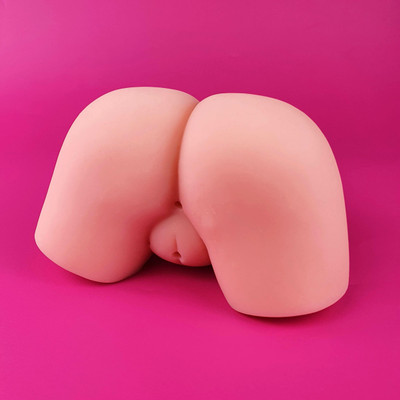 Masturbador no Formato Bumbum Empinado com Vagina e Ânus Penetráveis, Canal Interno Texturizado e Cápsula Vibratória Multivelocidade - Passion Lady Flower Baby | 15 x 20 cm