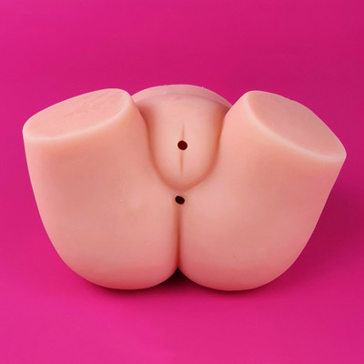 Foto 3 do produto Masturbador no Formato Bumbum Empinado com Vagina e Ânus Penetráveis, Canal Interno Texturizado e Cápsula Vibratória Multivelocidade - Passion Lady Flower Baby | 15 x 20 cm