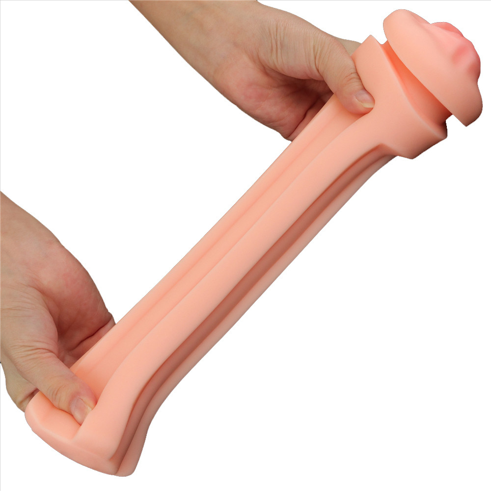 Masturbador em Formato de Cerveja de Lata Com Boca e Língua em TPE e Texturas Internas - Lovetoy Cream Ale | 16 x 3 cm - 2