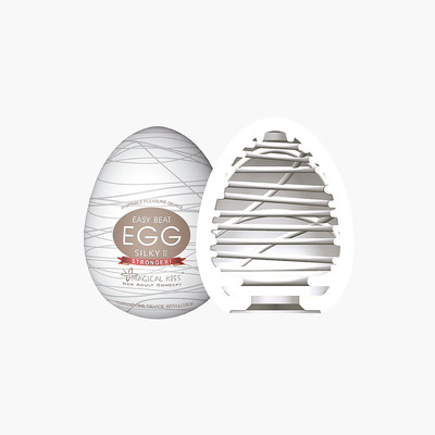 Masturbador em Formato de "Egg" em Silicone com Textura Entrelaçada - Magical Kiss Silky II | 5,8 x 5 cm