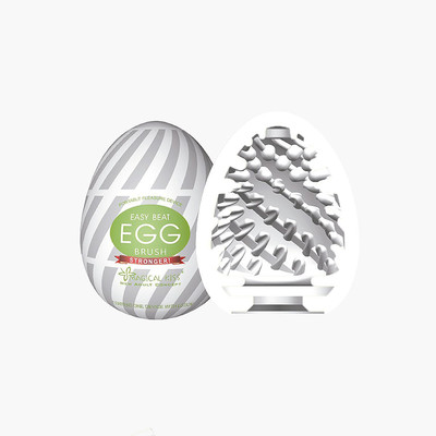 Masturbador em Formato de "Egg" em Silicone com Textura Espiral com Nódulos - Magical Kiss Brush | 5,8 x 5 cm
