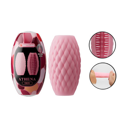 Masturbador com Formato Egg em TPE Flexível com Cerdas Estimuladoras - Pretty Love Athena Eros | 5,8 x 4 cm