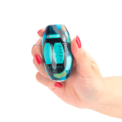 Masturbador com Formato Egg em TPE Flexível com Nódulos Internos - Pretty Love Athena Eros | 5,8 x 4 cm
