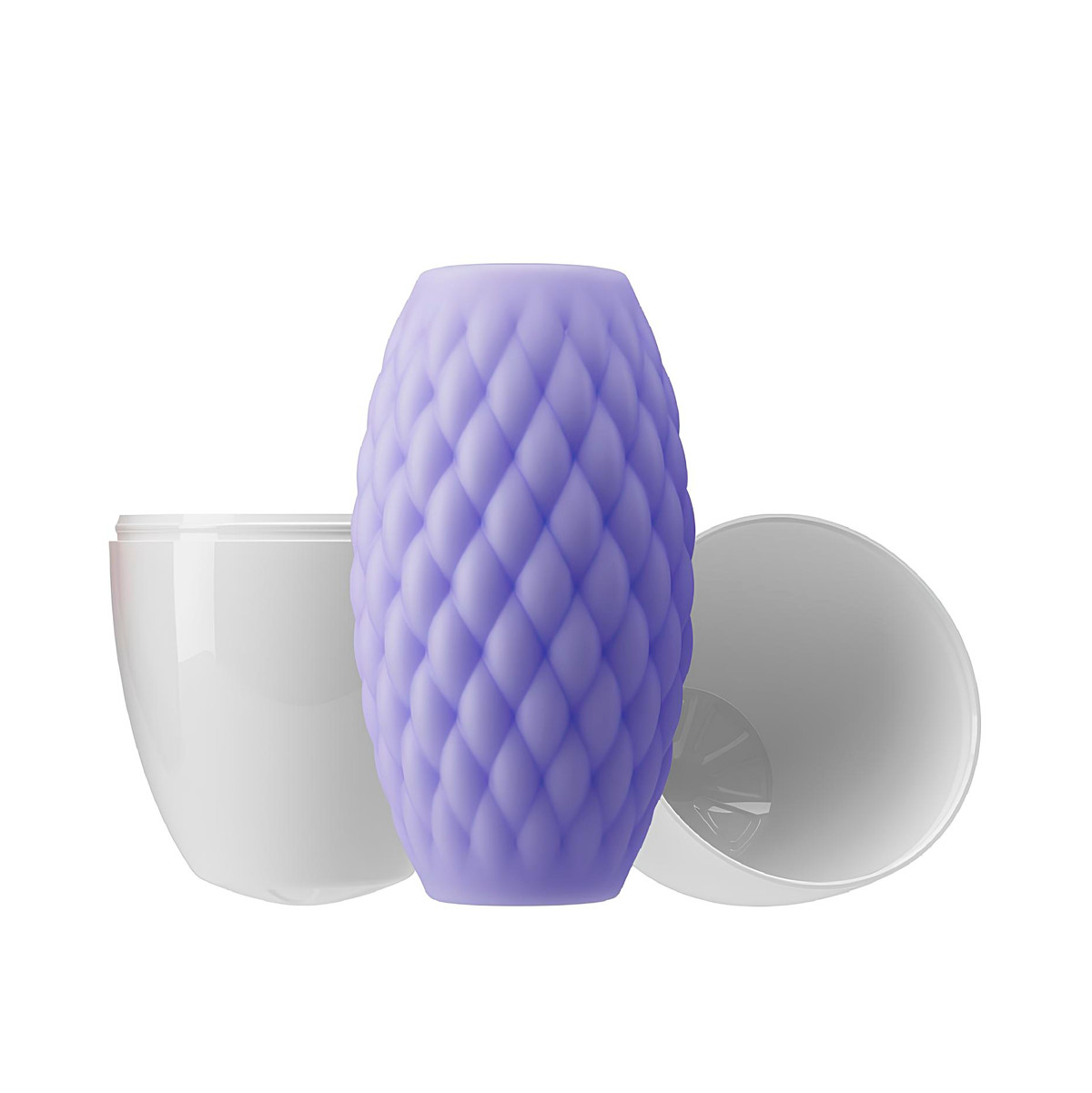 Masturbador com Formato Egg em TPE Flexível com Textura Espiral Interna - Pretty Love Athena Eros | 5,8 x 4 cm - 2