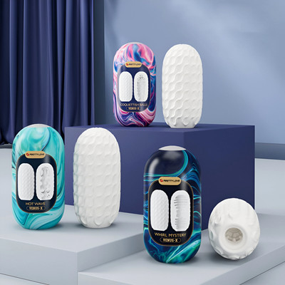 Masturbador com Formato Egg em TPE Flexível com Texturas Internas - Pretty Love Venus-X | 10 x 4 cm