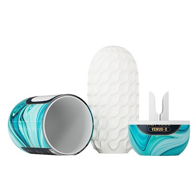 Masturbador com Formato Egg em TPE Flexível com Texturas Internas - Pretty Love Venus-X | 10 x 4 cm