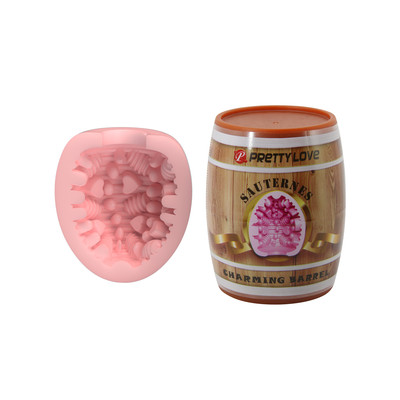 Masturbador em Formato de "Egg" em TPR com Latinha Formato de Barril - Pretty Love Sauternes | 6,7 x 5,4 cm