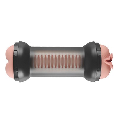 Foto 3 do produto Masturbador em Formato de Halter com Vagina e Ânus em TPR - Pulse Cocktails Personal Trainer | 21 x 3 cm