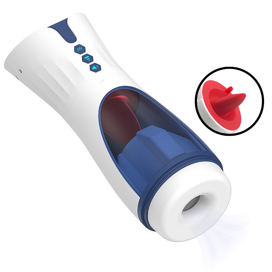 Masturbador no Formato de Lanterna com 7 Modos de Estímulos de Língua, 4 Tipos de Sucção Gemidos - Hgod 007 II Suck - 1