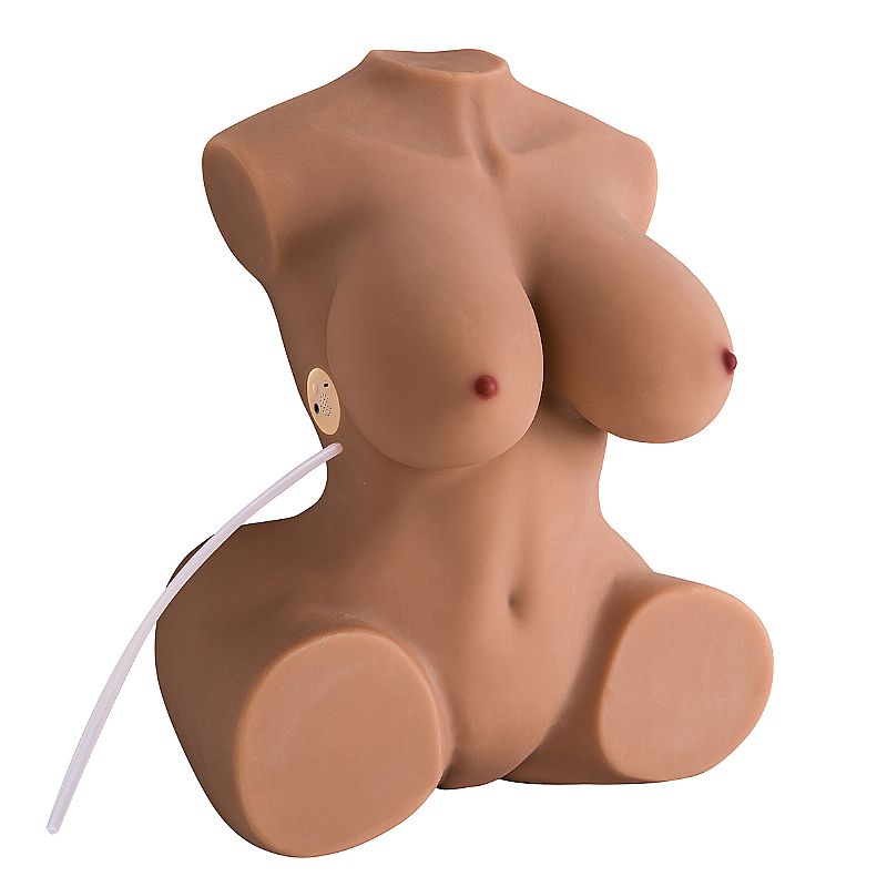 Masturbador em Formato de Meio Corpo Feminino com 2 Canais Penetráveis, 10 Modos de Vibração, Gemido e Controle Remoto Sem Fio - Sexy Import | 48 x 35,5 cm - 4