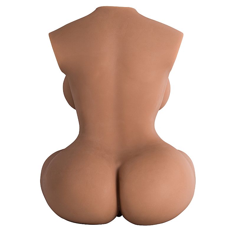 Masturbador em Formato de Meio Corpo Feminino com 2 Canais Penetráveis, 10 Modos de Vibração, Gemido e Controle Remoto Sem Fio - Sexy Import | 48 x 35,5 cm - 5