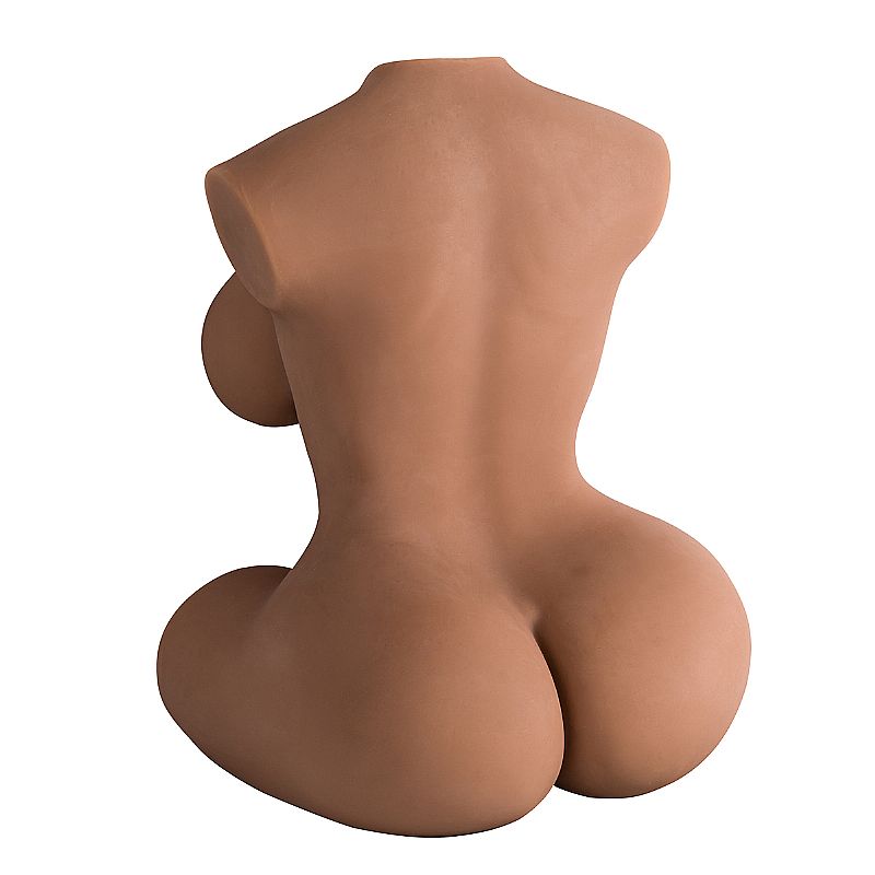 Masturbador em Formato de Meio Corpo Feminino com 2 Canais Penetráveis, 10 Modos de Vibração, Gemido e Controle Remoto Sem Fio - Sexy Import | 48 x 35,5 cm - 6