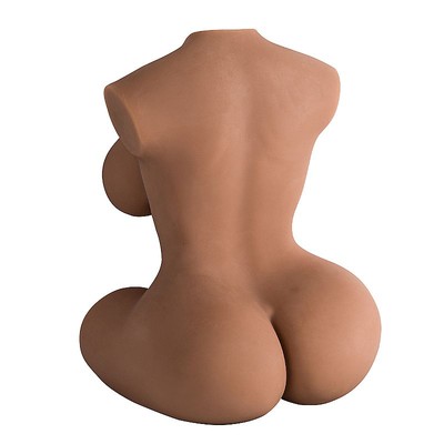 Foto 6 do produto Masturbador em Formato de Meio Corpo Feminino com 2 Canais Penetráveis, 10 Modos de Sucção, Gemido e Controle Remoto Sem Fio - Sexy Import | 48 x 35,5 cm