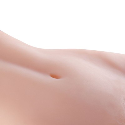 Foto 6 do produto Masturbador em Formato de Meio Corpo Feminino com 2 Canais Penetráveis, 10 Modos de Vibração - Sexy Import | 48 x 35,5 cm