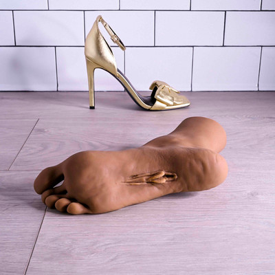 Foto 3 do produto Masturbador em Formato de Pé com Vagina Penetrável em TPE e Anel Peniano Duplo - Zero Tolerance Pussy Footin' | Disponível em 2 Cores