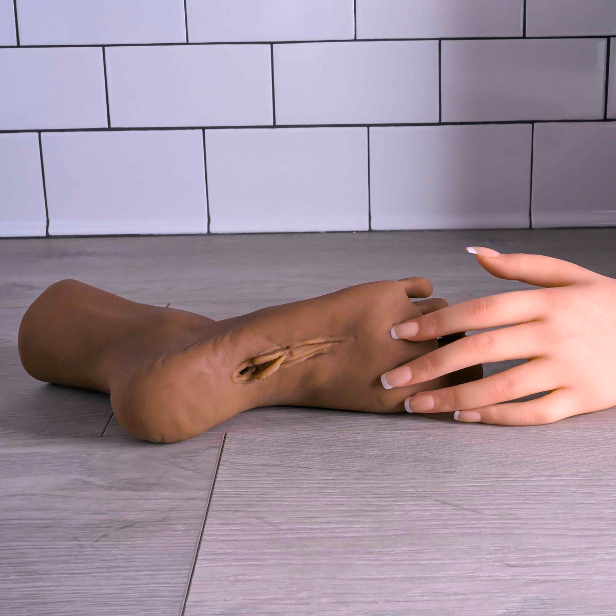 Masturbador em Formato de Pé com Vagina Penetrável em TPE e Anel Peniano Duplo - Zero Tolerance Pussy Footin' | Disponível em 2 Cores - 5