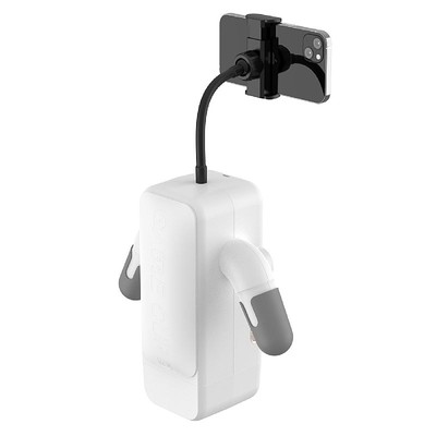 Foto 7 do produto Masturbador em Formato de Robô com 10 Modos de Vibração, 8 Tipos de Movimentos, Função de Aquecimento e Suporte para Celular - Disponível em 2 Cores