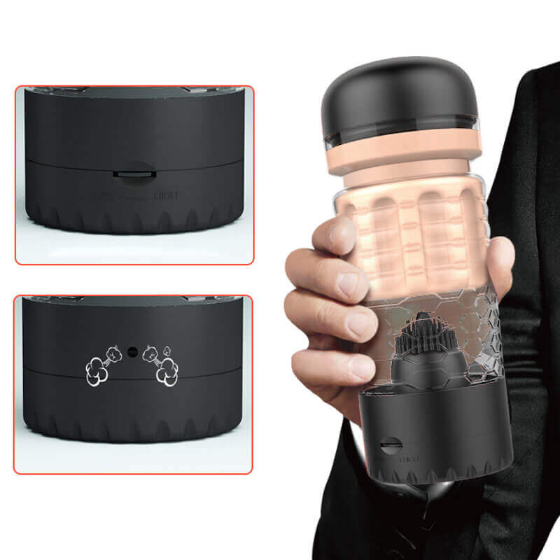 Masturbador no Formato de Vagina em Cyberskin com Língua Vibratória e Vibração Multivelocidade - Pretty Love Emily | 10,5 x 6,7 cm | Disponível em 2 Cores - 7