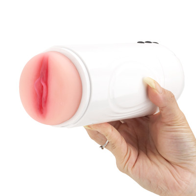 Masturbador com Formato de Vagina em TPE, Sucções, 20 Modos de Vibração, Resistente à Água e Recarregável - Camonet Airplane Cup