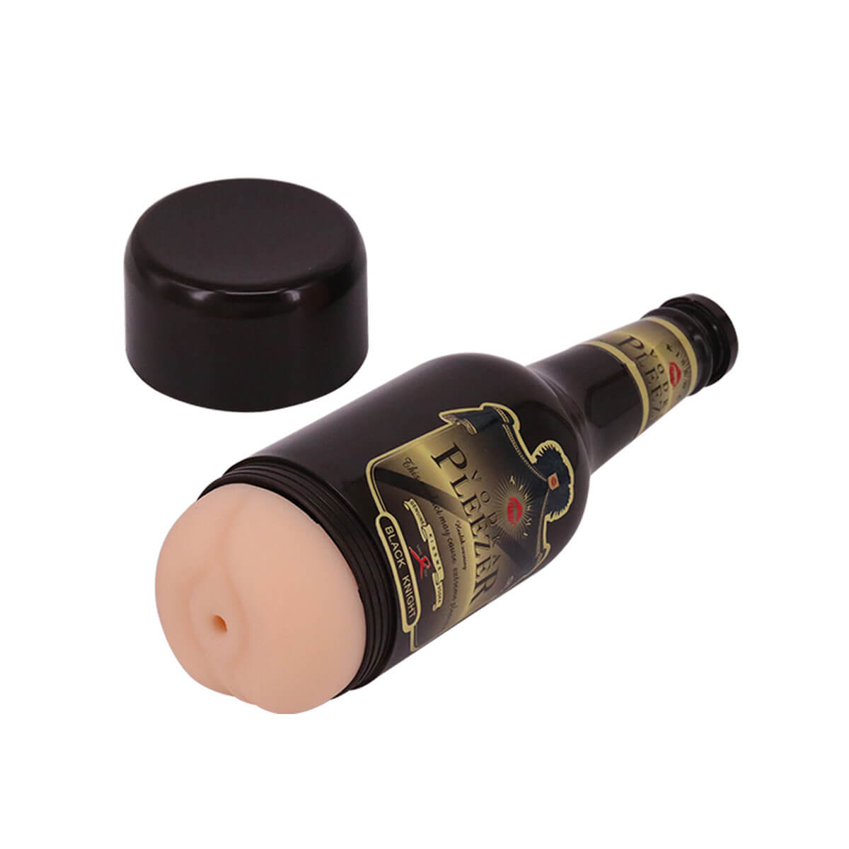 Masturbador Garrafa no Formato de Ânus em Cyberskin com Texturas Internas - Safe Sex Vodka Pleezer | 15,5 x 1,7 cm - 2