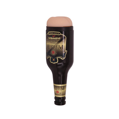 Foto 3 do produto Masturbador Garrafa no Formato de Ânus em Cyberskin com Texturas Internas - Safe Sex Vodka Pleezer | 15,5 x 1,7 cm
