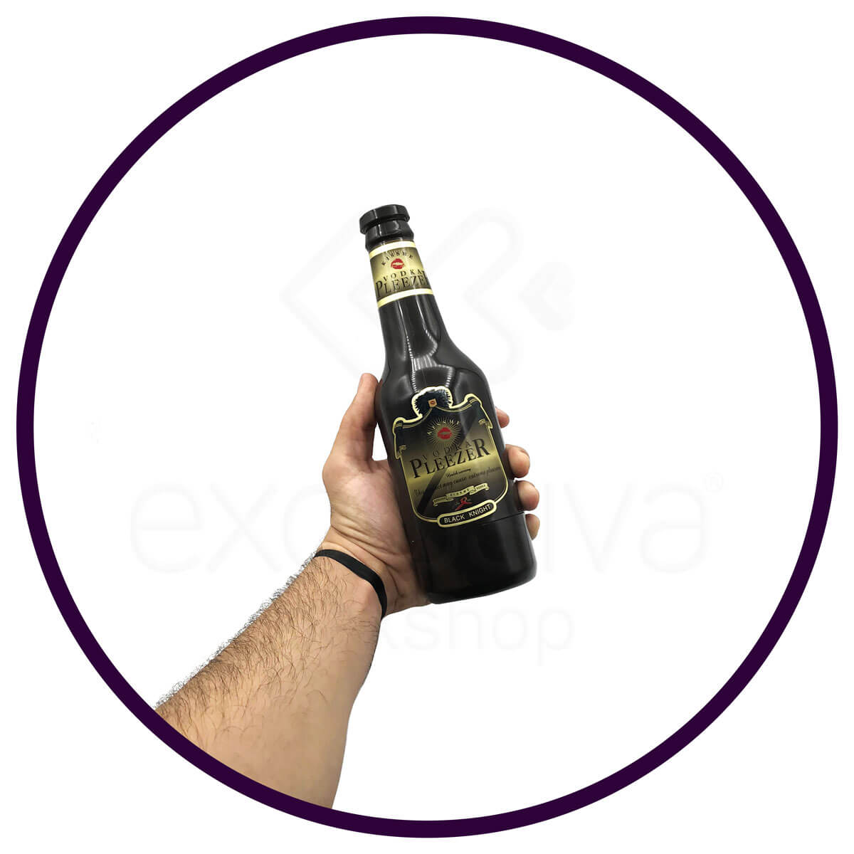 Masturbador Garrafa no Formato de Ânus em Cyberskin com Texturas Internas - Safe Sex Vodka Pleezer | 15,5 x 1,7 cm - 6