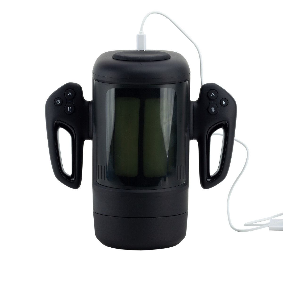 Masturbador Lanterna com 10 Modos de Vibrações, 3 Tipos de Vai e Vem, Função de Aquecimento e Suporte para Celular - SI Game Sex | 16 x 3 cm - 8