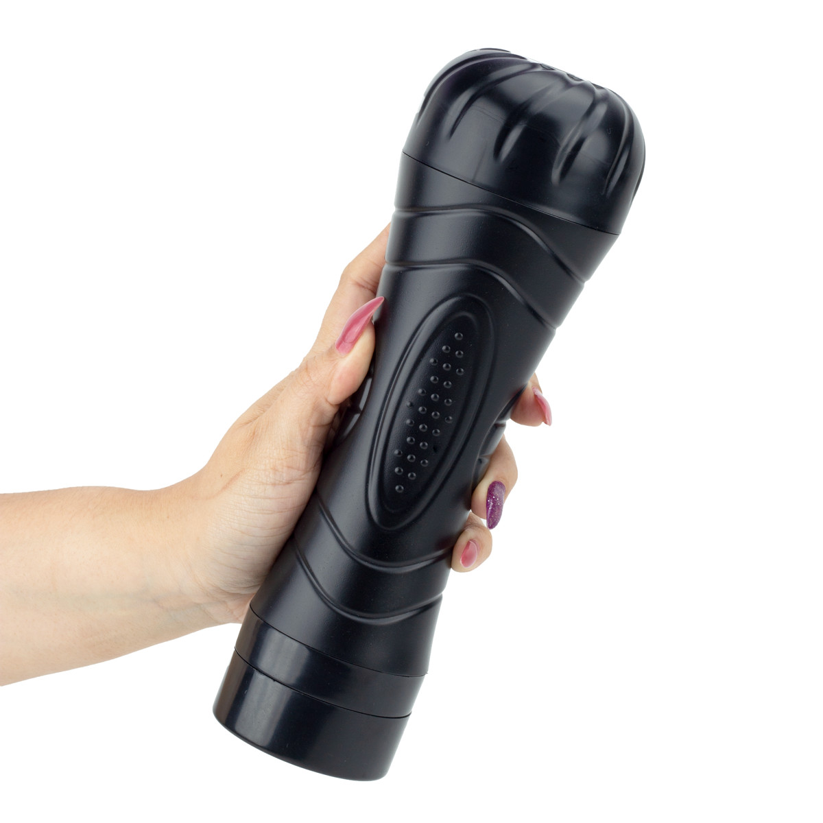 Masturbador Lanterna em ABS com Forma de Vagina em TPR, Vibração Multivelocidade e Função Gemido - Smart Vibration | 15 x 3,2 cm - 6