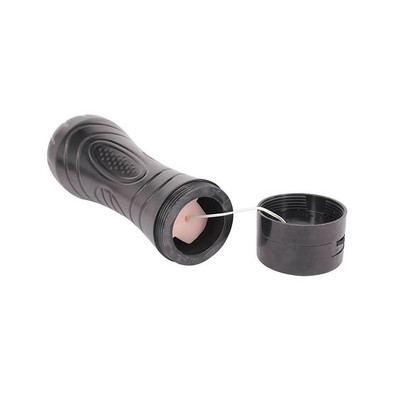 Foto 4 do produto Masturbador Lanterna em Cyberskin com Forma de Vagina e Vibração - Bussy Vibration | 16 x 3 cm