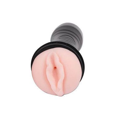 Foto 2 do produto Masturbador Lanterna em Cyberskin com Forma de Vagina e Vibração - Bussy Vibration | 16 x 3 cm