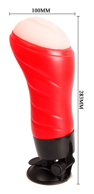 Masturbador Lanterna em Forma de Vagina em Cyberskin com 12 Funções de Vibração, Simulação de Gemidos e Ventosa de Pressão - Crazy Bull Delia | 28,3 x 10 cm - 3