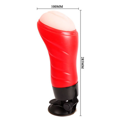 Foto 3 do produto Masturbador Lanterna em Forma de Vagina em Cyberskin com 12 Funções de Vibração, Simulação de Gemidos e Ventosa de Pressão - Crazy Bull Delia | 28,3 x 10 cm
