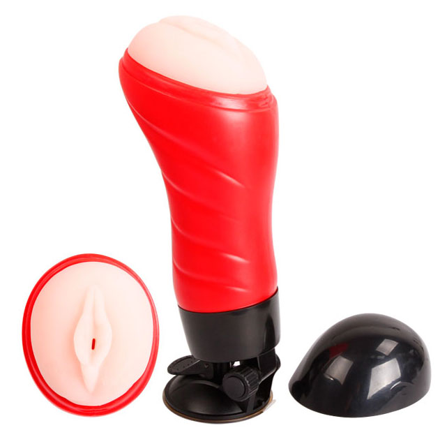 Masturbador Lanterna em Forma de Vagina em Cyberskin com 12 Funções de Vibração, Simulação de Gemidos e Ventosa de Pressão - Crazy Bull Delia | 28,3 x 10 cm - 2