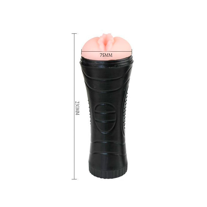 Masturbador Lanterna em Forma de Vagina de TPE com Multivelocidade - Bussy Vibration | 16,5 x 3,5 cm - 5