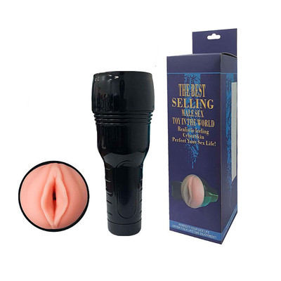Masturbador Lanterna em Forma de Vagina em TPE e Texturas Interna - The Best Selling Male Sex | 24 x 8,7 cm