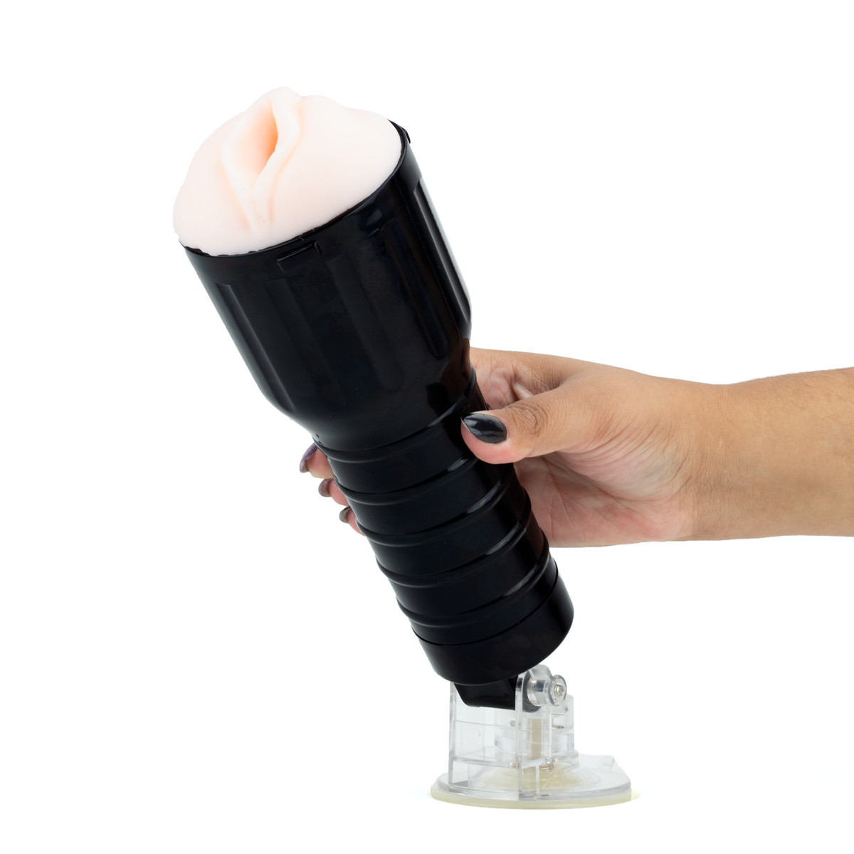 Masturbador Lanterna em Forma de Vagina em TPE com Ventosa de Pressão - High Quality Desire Cup | 22 x 3,5 cm | Disponível em 2 Cores - 5