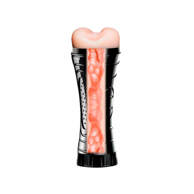 Masturbador Lanterna com Formato de Ânus e Texturas Internas em TPE - SI Jack | 16,5 x 3 cm