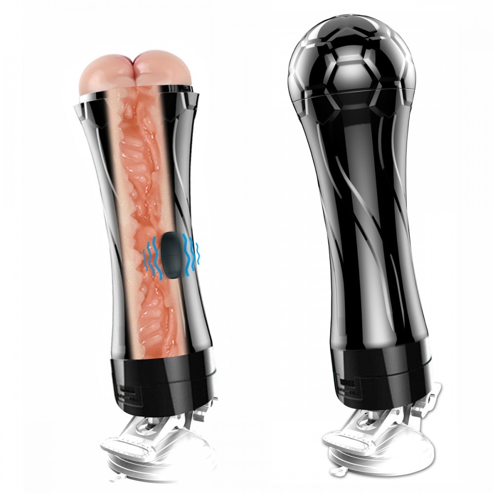 Masturbador Lanterna com Formato de Ânus em TPE, Vibração Multivelocidade e Ventosa - Football Baby | 14,5 x 3 cm - 6