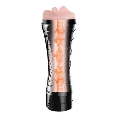 Foto 2 do produto Masturbador Lanterna no Formato de Boca em TPE com Multivelocidade - YouVibe Bussy | 13,5 x 3 cm