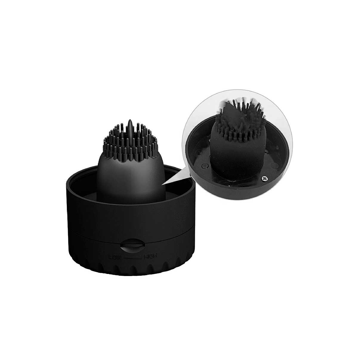 Masturbador Lanterna com Formato de Vagina em CyberSkin, Cerdas Estimuladoras e Vibração Multivelocidade - Pretty Love Naomi | 14 x 3 cm - 4