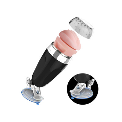 Foto 5 do produto Masturbador Lanterna no Formato de Vagina Realística em TPE com Cerdas Internas e Base em Ventosa - X5 Cup | 10,5 x 3,5 cm
