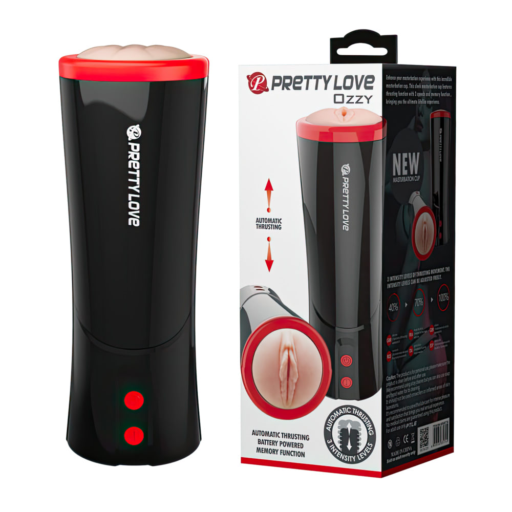 Masturbador Lanterna em Formato de Vagina em TPE e 3 Modos de Vai e Vem - Pretty Love Ozzy - 2