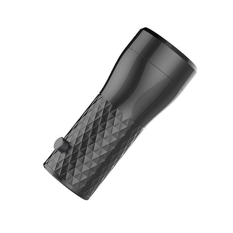 Masturbador Lanterna no Formato de Vagina em TPR e Botão de Compressão - Dibe Miya | 13 x 3 cm - 3