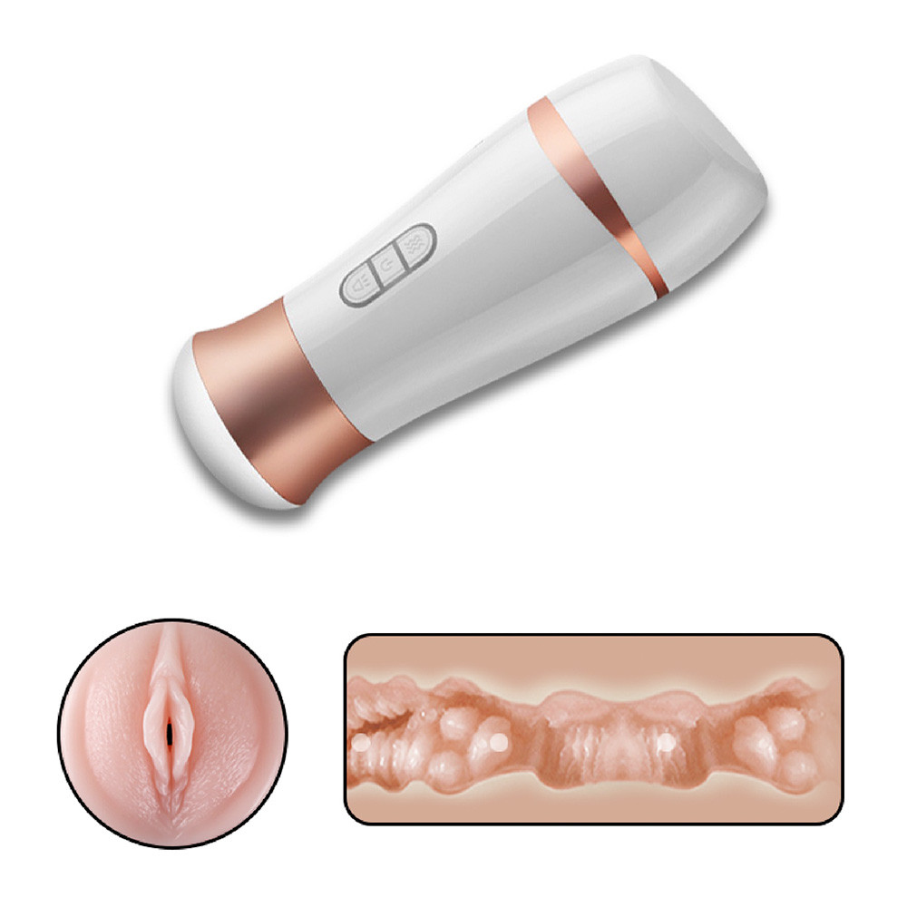 Masturbador Lanterna Recarregável com 5 Tipos de Gemidos e 10 Modos de Vibração - Smart Cup | 20 x 7,6 cm - 6