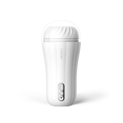 Foto 2 do produto Masturbador Lanterna Recarregável com Visor de Led e 5 Modos de Vibração - Svakom Robin | 19,8 x 9,2 cm