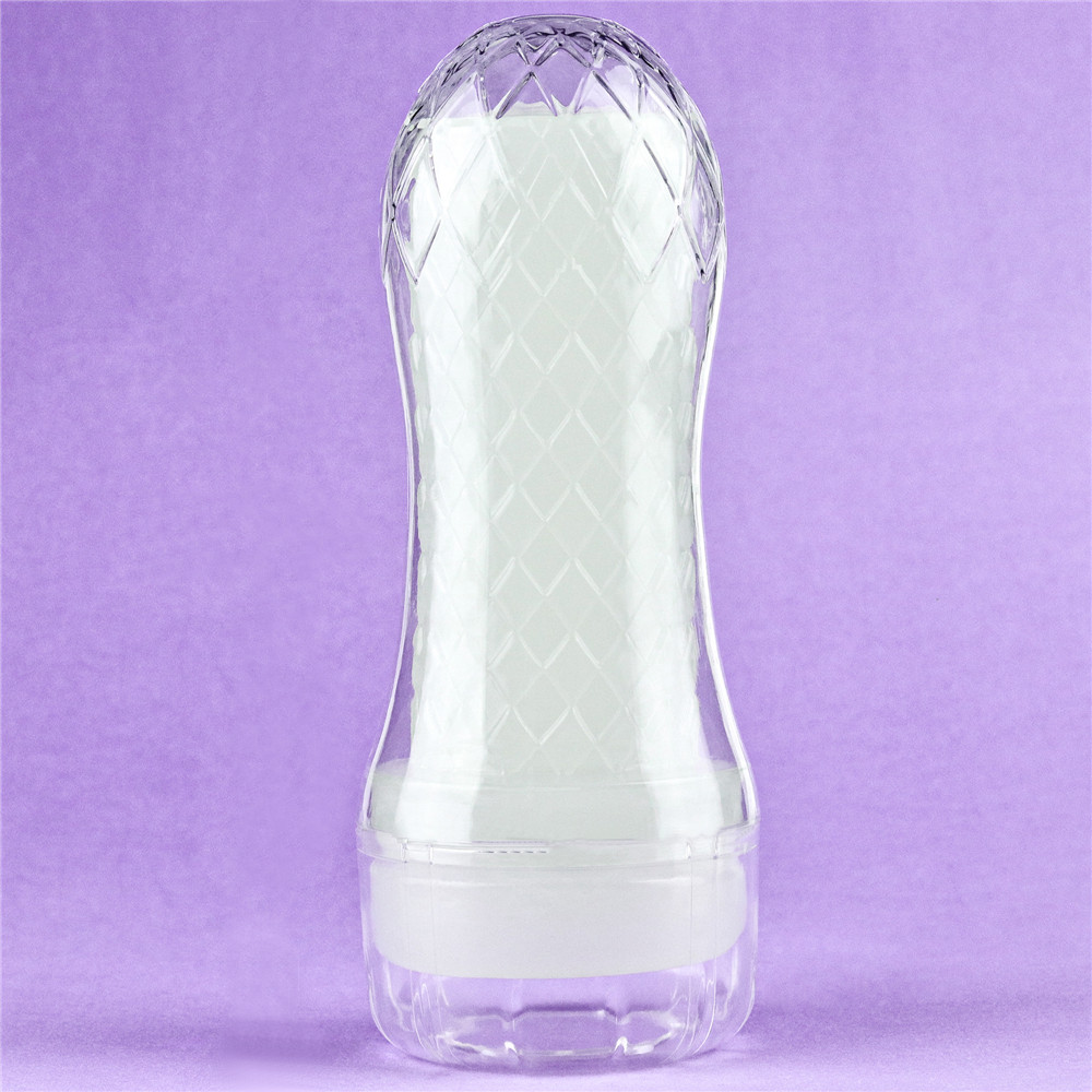 Masturbador Lanterna Formato Cilindro em TPE com Efeito Fosforescente - Lovetoy Lumino Play Ribbed | 14 x 3 cm - 2