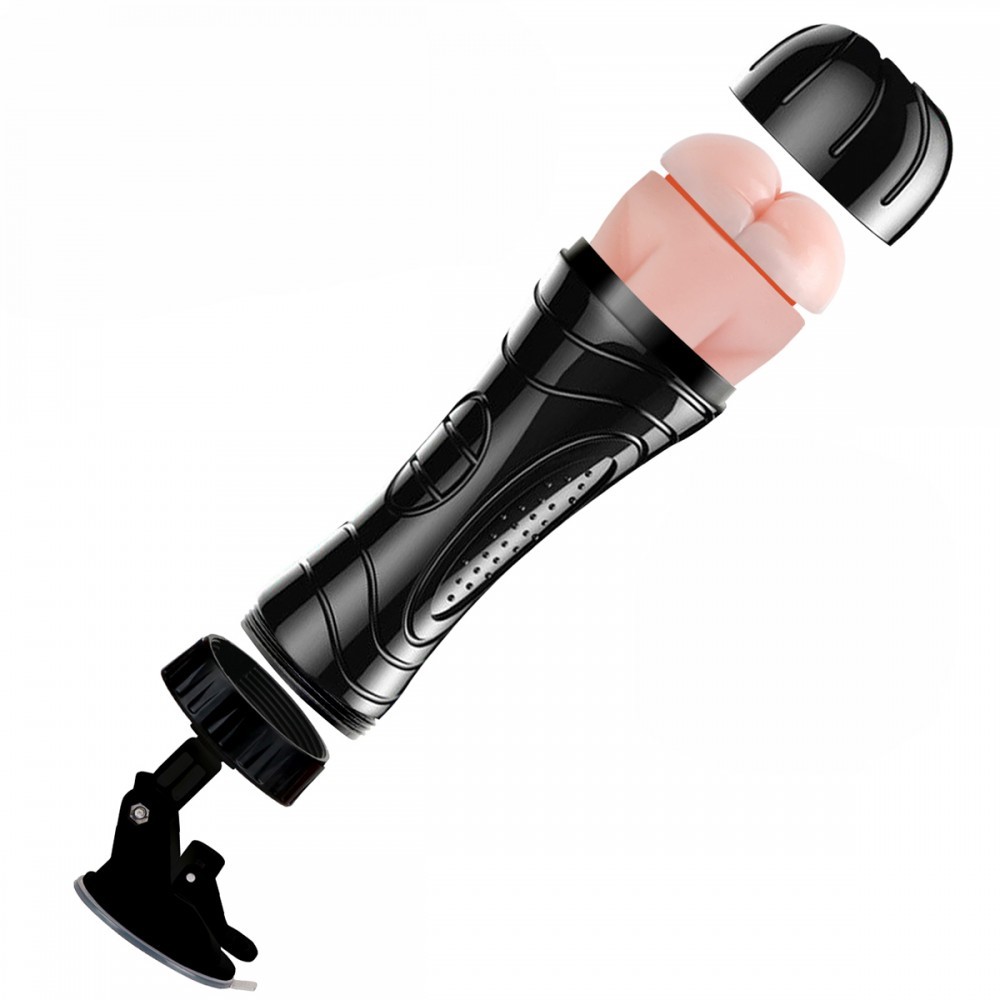 Masturbador Lanterna em TPE com Forma de Ânus, Textura Interna e Base de Ventosa - The Champion Cup | 14,5 x 3 cm - 4