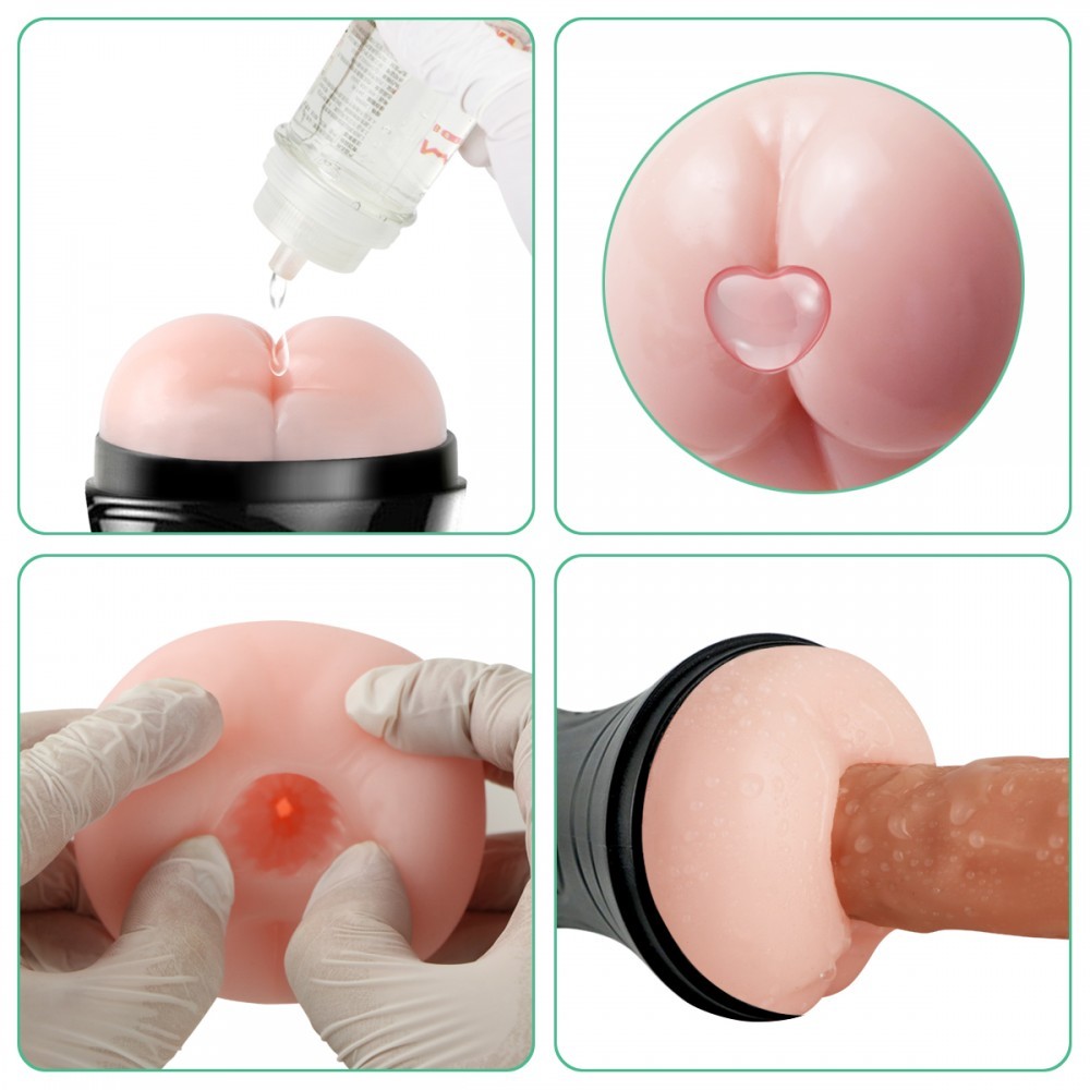 Masturbador Lanterna em TPE com Forma de Ânus, Textura Interna e Base de Ventosa - The Champion Cup | 14,5 x 3 cm - 6