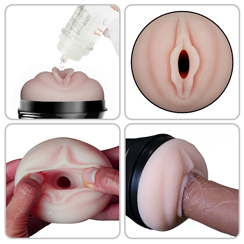 Masturbador Lanterna em TPE no Formato de Vagina com Vibração Multivelocidade - Bussy Ultra-Simulation | 15 x 3,5 cm - 4