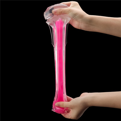 Foto 7 do produto Masturbador Lanterna em TPE Transparente com Formato de Vagina e Efeito Fosforescente - Lovetoy Lumino Play Pink Glow | 18 x 3 cm